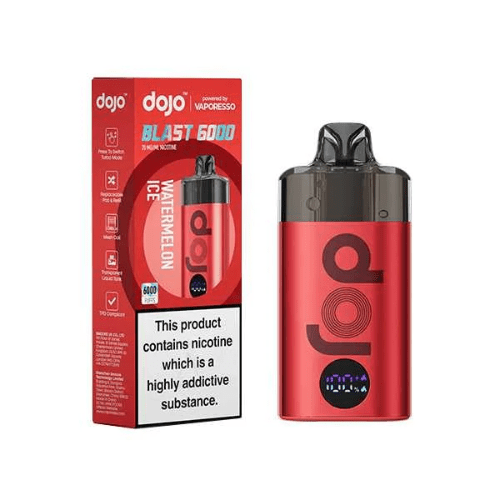 Buy Bulk Vaporesso Dojo Blast 6000 Prefilled Vape Kit 20mg - Pack of 5 - Vape Wholesale Mcr