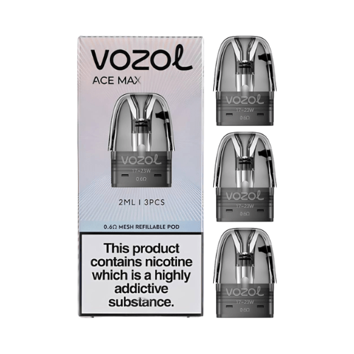 Buy Bulk Vozol Ace Max Refillable Pods 2ml - pack of 3 - Vape Wholesale Mcr