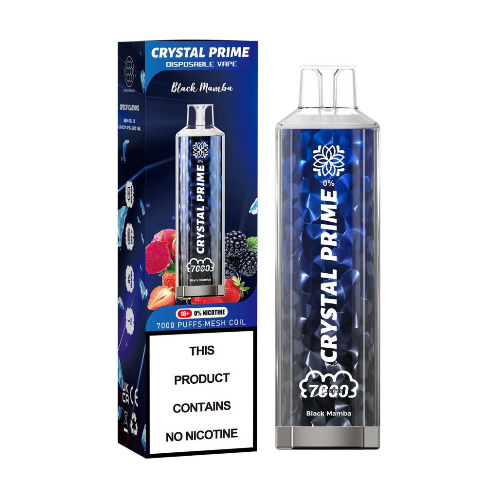 Crystal Prime 3D 7000 Disposable Vape Puff Bar - 0mg - Box of 10 - Vape Wholesale Mcr
