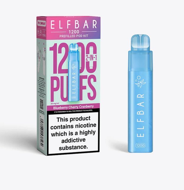Buy Bulk Elfbar 1200 Puffs 2 in 1 Prefilled Pod Kit Box of 5 - Vape Wholesale Mcr