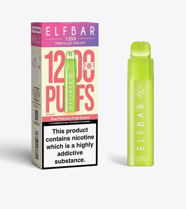 Elfbar 1200 Puffs 2 in 1 Prefilled Pod Kit - Vape Wholesale Mcr