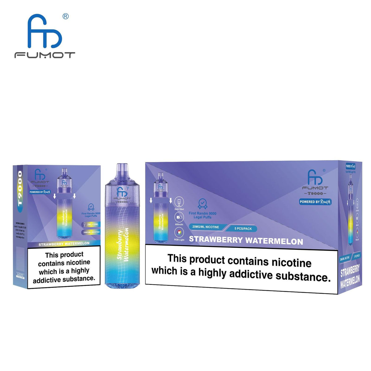 Buy Bulk Fumot T9000 Disposable Vape Box of 5 - Vape Wholesale Mcr