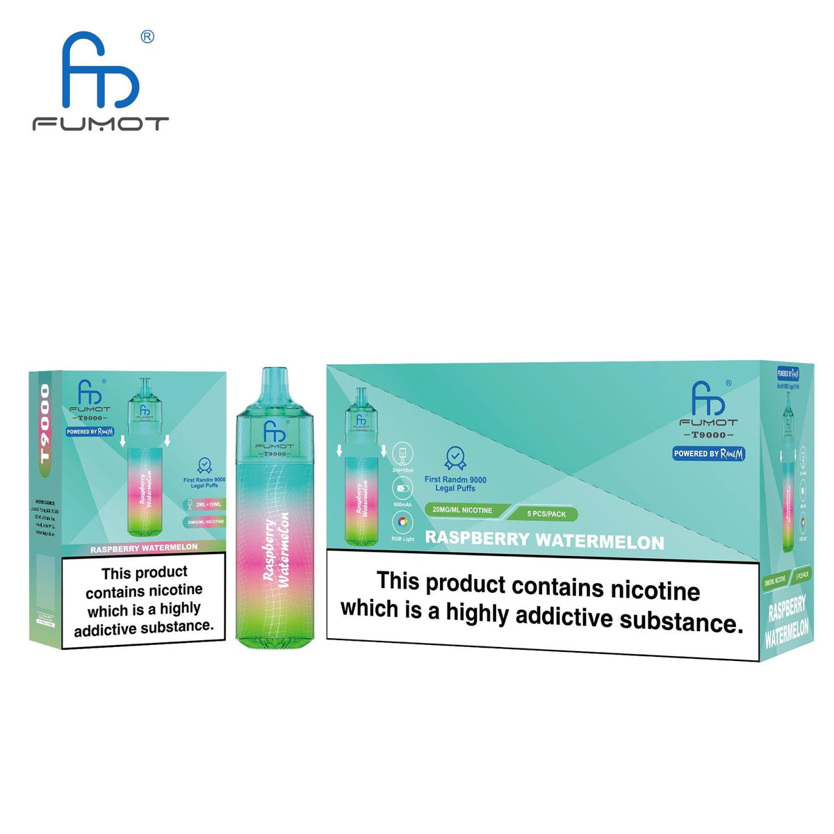 Buy Bulk Fumot T9000 Disposable Vape Box of 5 - Vape Wholesale Mcr