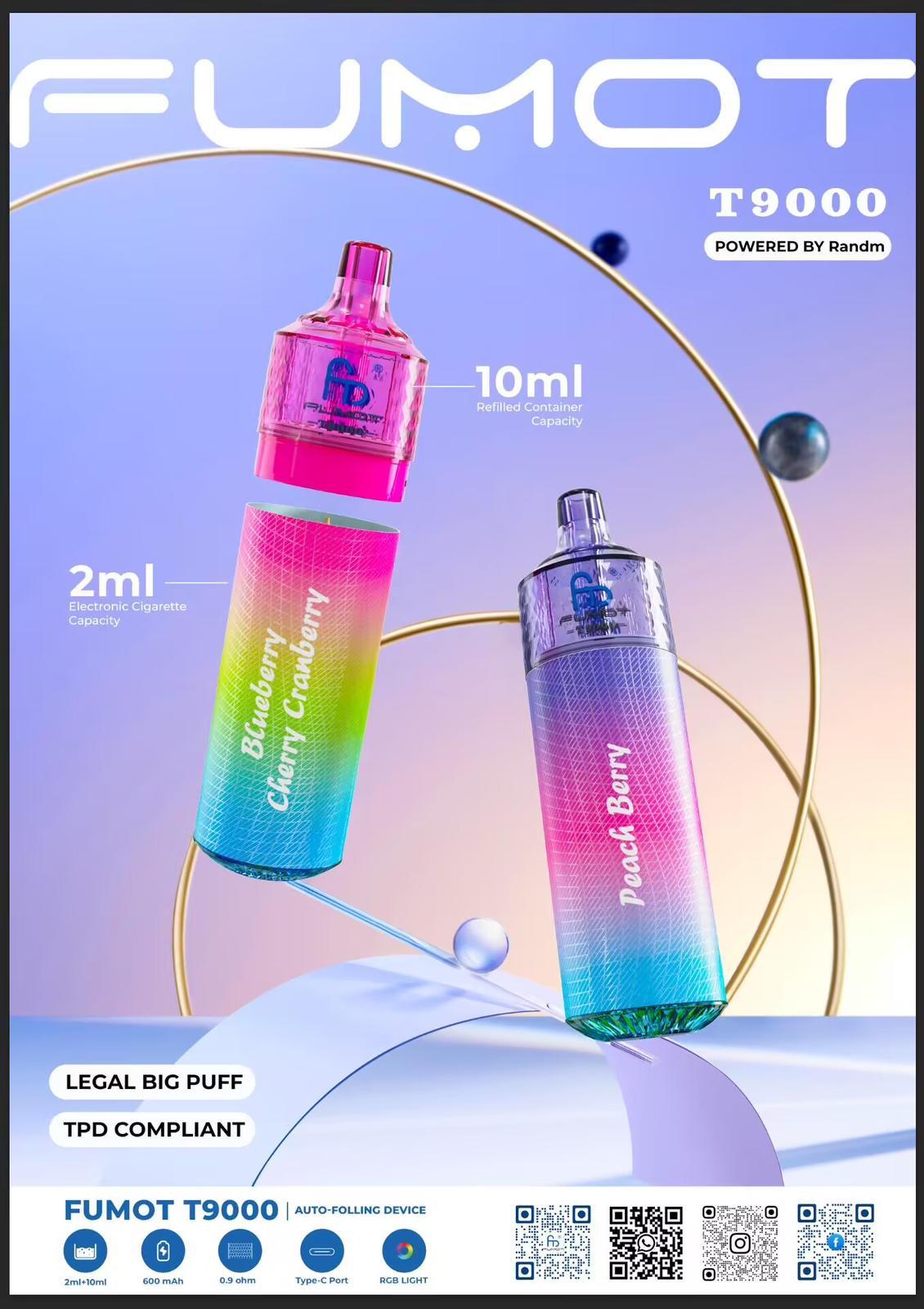 Buy Bulk Fumot T9000 Disposable Vape Box of 5 - Vape Wholesale Mcr