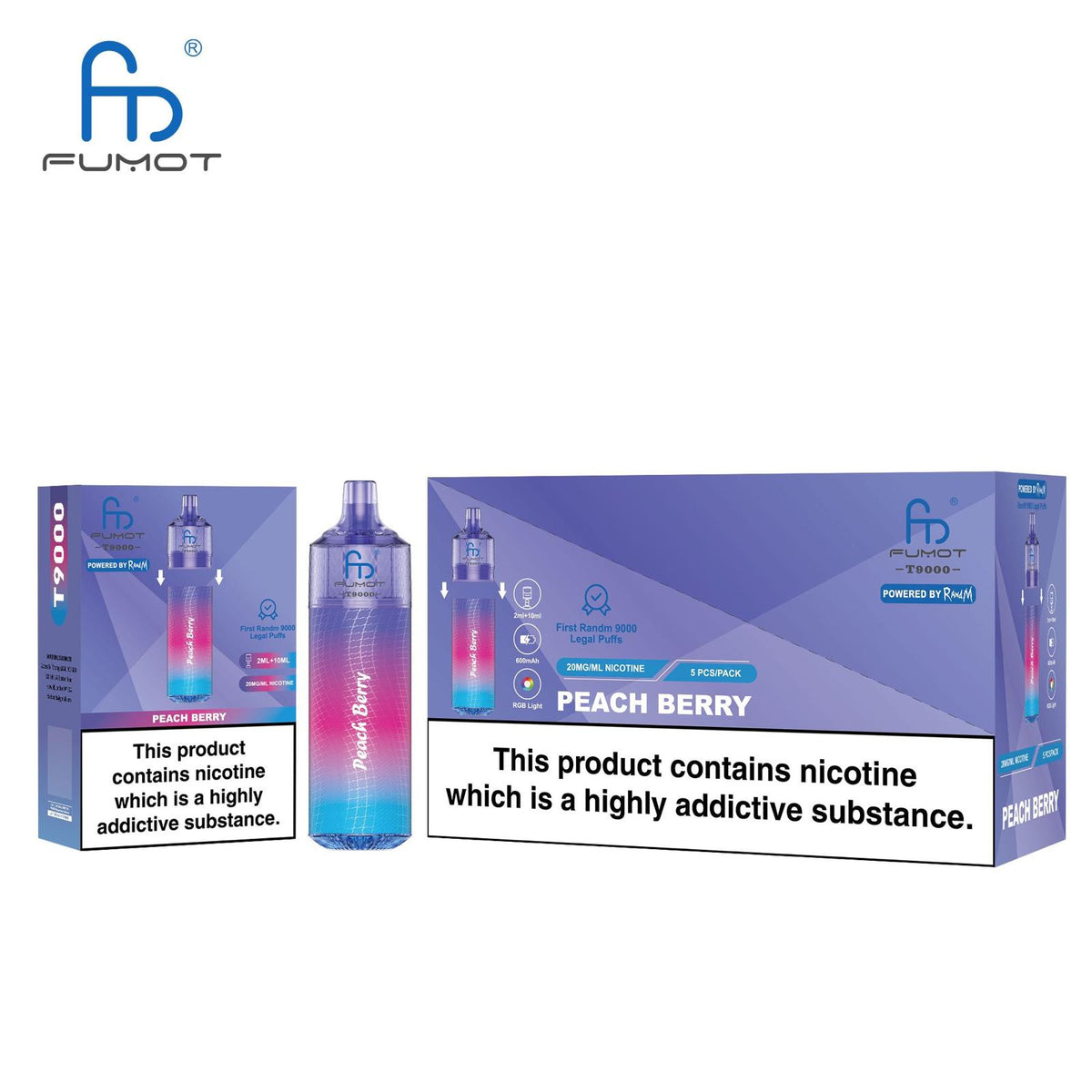 Buy Bulk Fumot T9000 Disposable Vape Box of 5 - Vape Wholesale Mcr