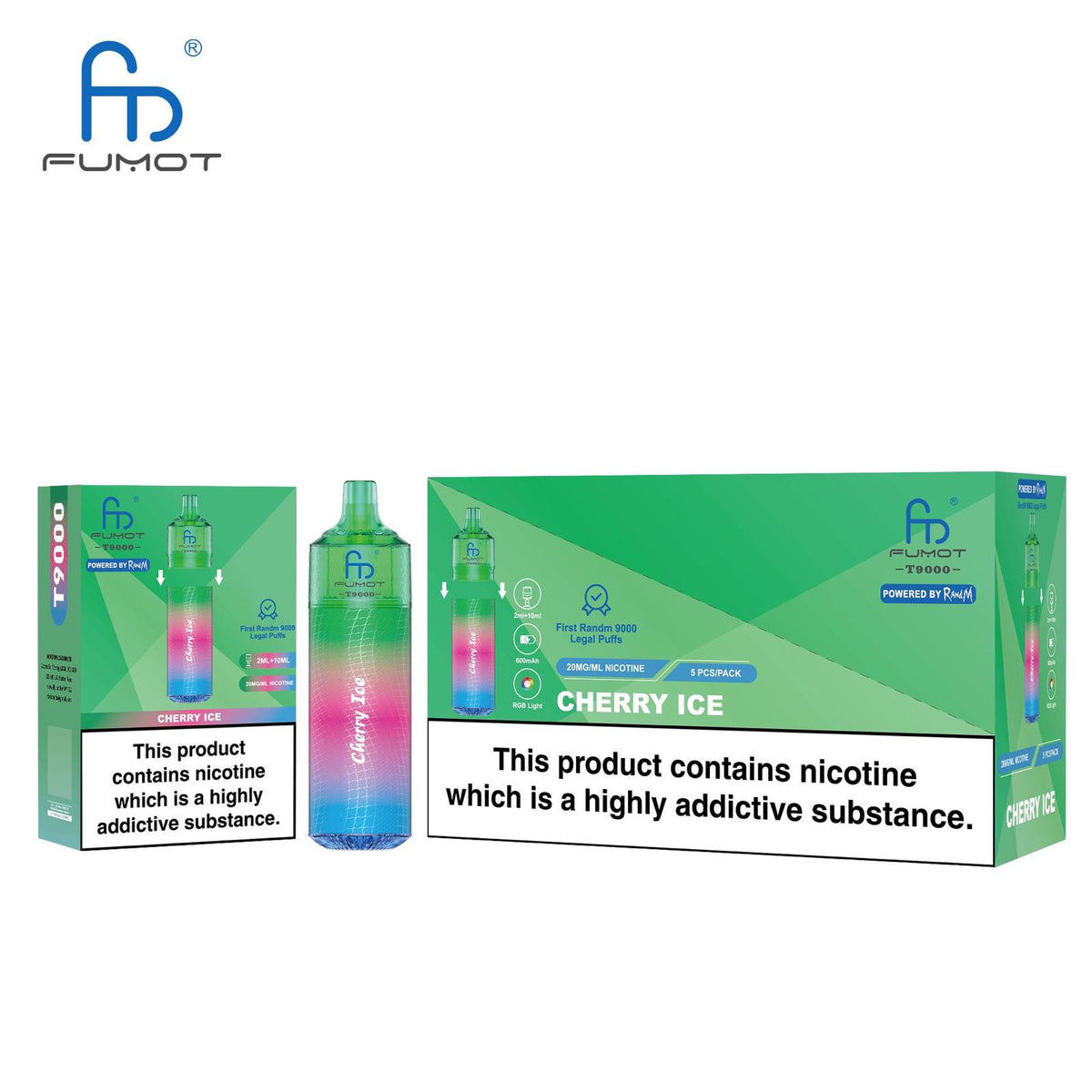 Buy Bulk Fumot T9000 Disposable Vape Box of 5 - Vape Wholesale Mcr
