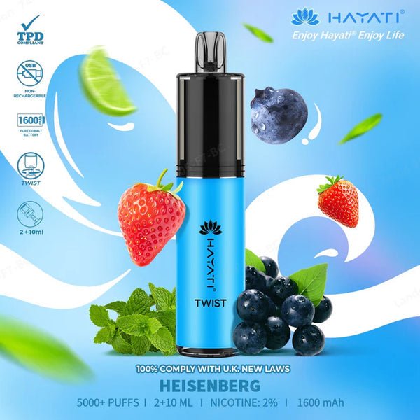Buy Bulk Hayati Twist 5000 Puffs Disposable Vape Pod Kit Box of 5 - Vape Wholesale Mcr