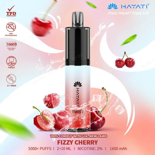 Buy Bulk Hayati Twist 5000 Puffs Disposable Vape Pod Kit Box of 5 - Vape Wholesale Mcr