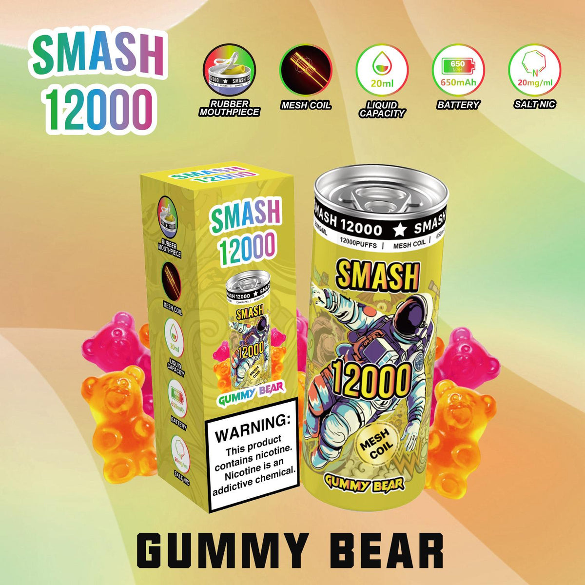 Buy Bulk OG Super Smash 12000 Puffs Disposable Vape Box of 10 - Vape Wholesale Mcr