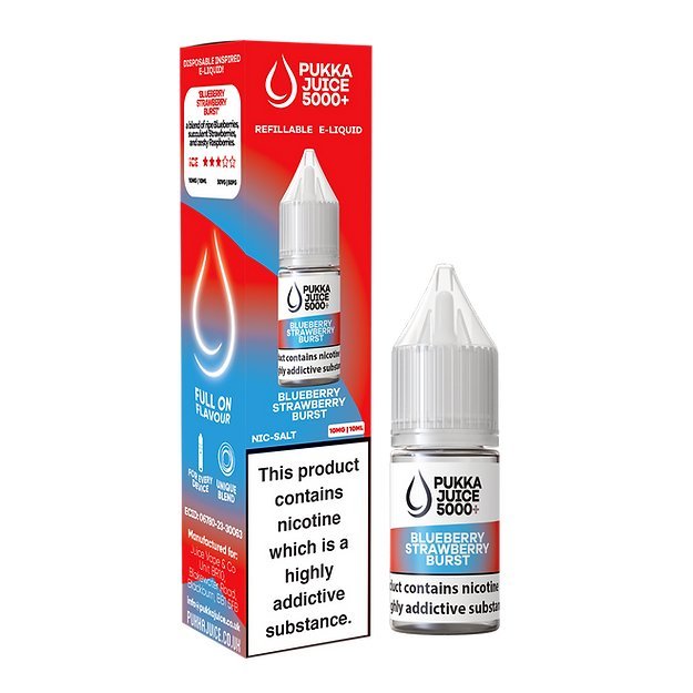 Buy Bulk Pukka Juice 5000+ Nic Salts 10ml - Box of 10 - Vape Wholesale Mcr