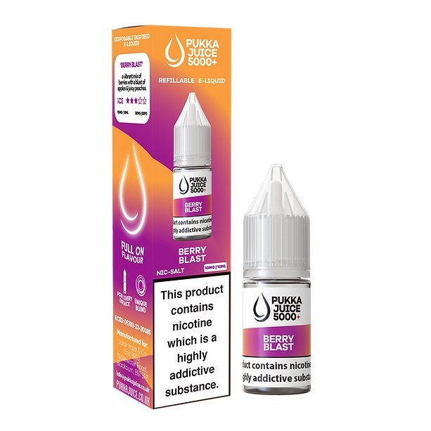 Buy Bulk Pukka Juice 5000+ Nic Salts 10ml - Box of 10 - Vape Wholesale Mcr