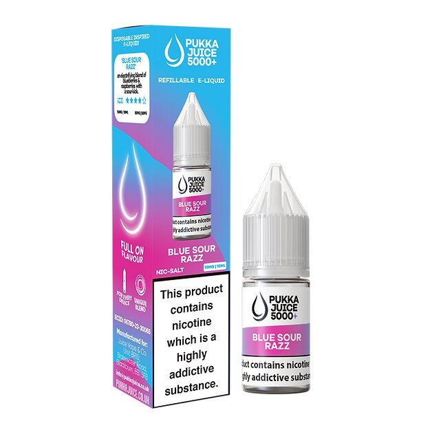 Pukka Juice 5000+ Nic Salts 10ml - Box of 10 - Vape Wholesale Mcr