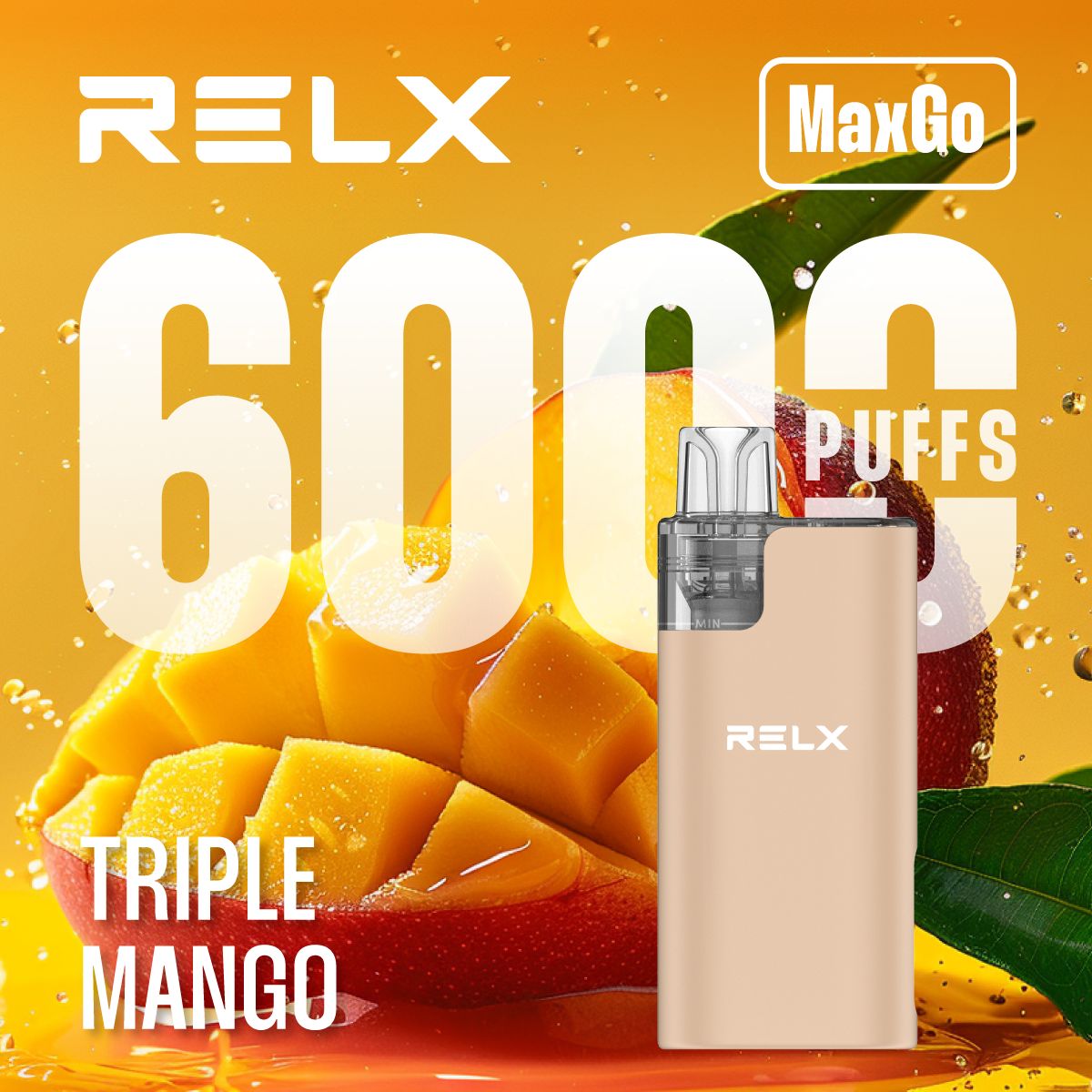 Buy Bulk Relx Max Go 6000 Disposable Vape Box of 5 - Vape Wholesale Mcr