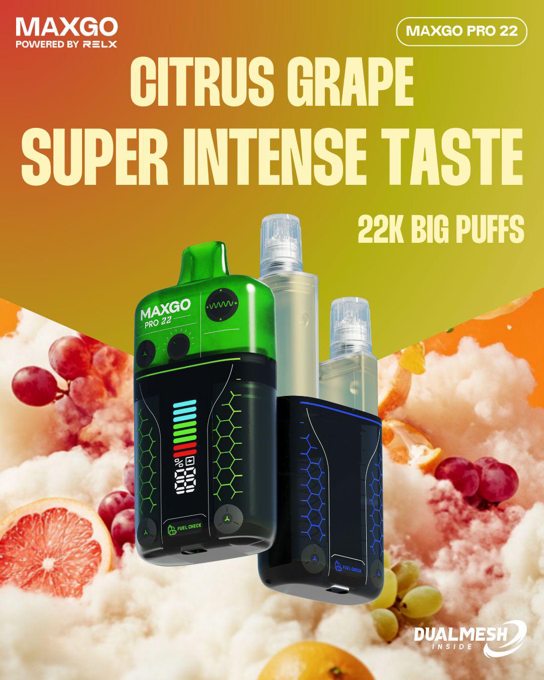 Buy Bulk RELX Maxgo 22k Disposable Vape Box of 5 - Vape Wholesale Mcr