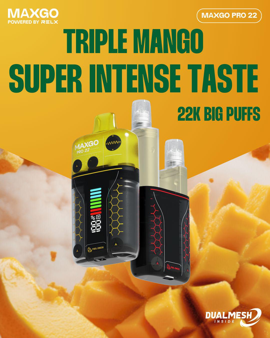 Buy Bulk RELX Maxgo 22k Disposable Vape Box of 5 - Vape Wholesale Mcr