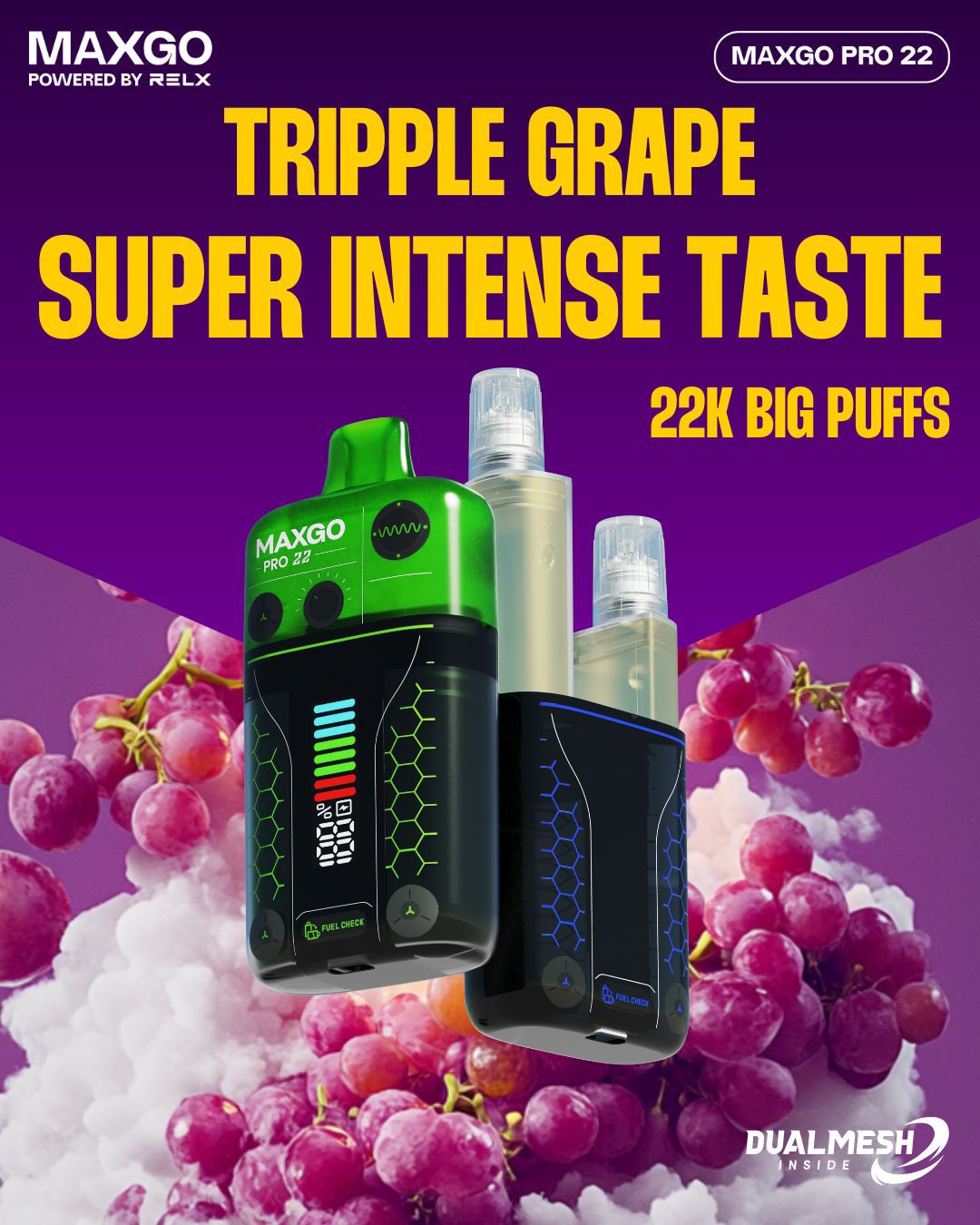 Buy Bulk RELX Maxgo 22k Disposable Vape Box of 5 - Vape Wholesale Mcr
