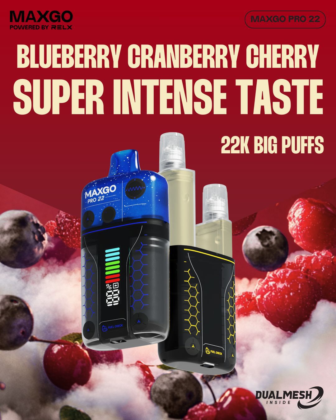 Buy Bulk RELX Maxgo 22k Disposable Vape Box of 5 - Vape Wholesale Mcr