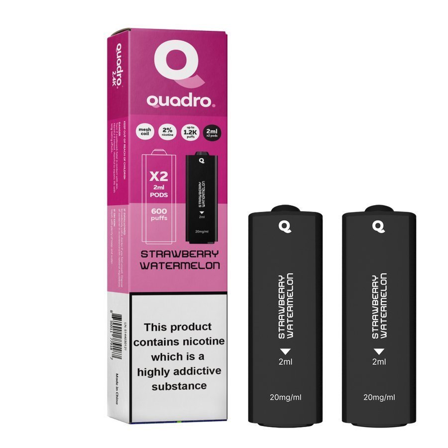 4 in 1 Quadro 2400 Puffs Replacement Pods Box of 5 - Vape Wholesale Mcr
