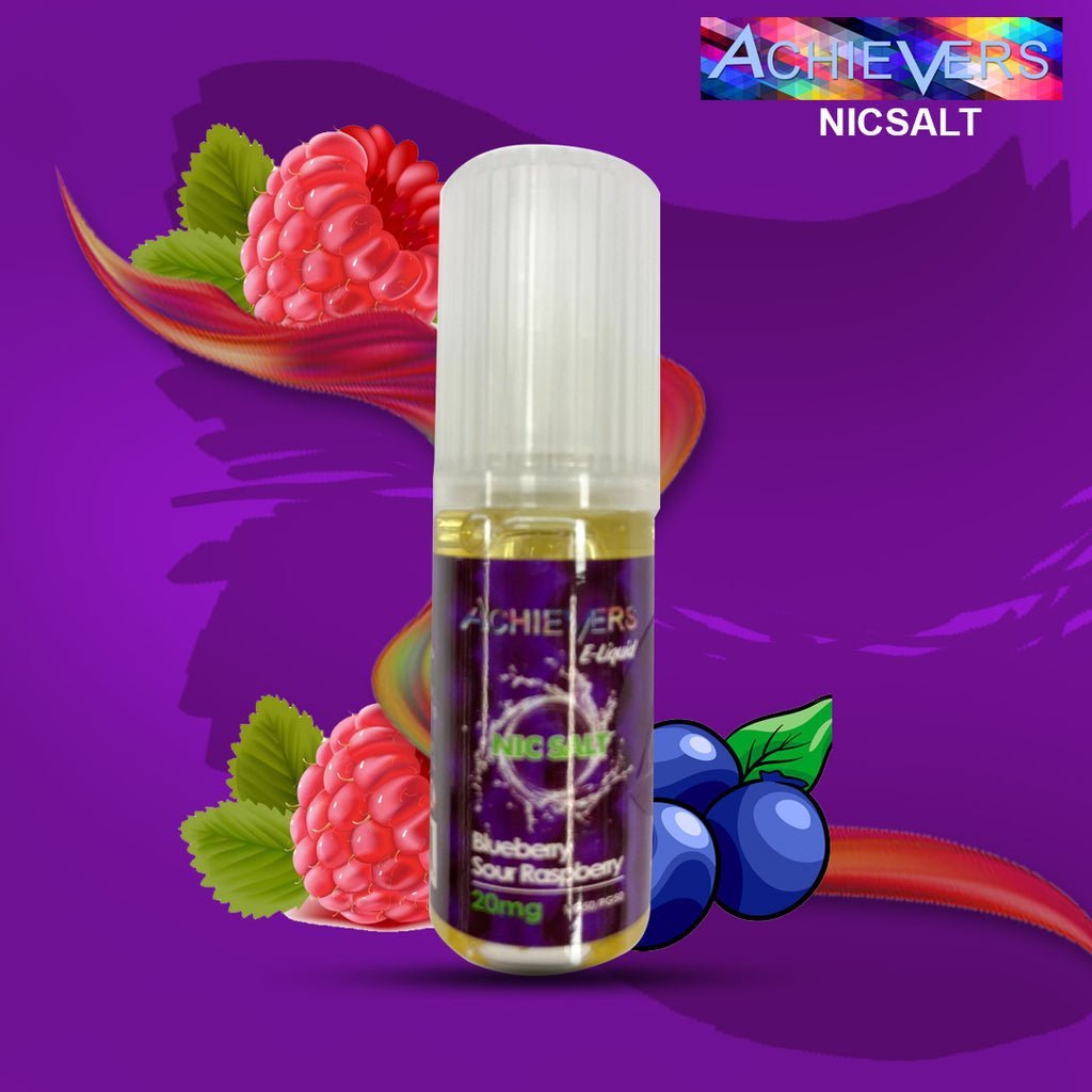 Achievers Salt 10ml- Pack of 10-Blueberry Sour Raspberry-vapeukwholesale