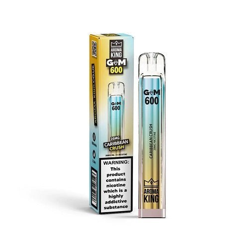 Buy Bulk Aroma King Gem 600 Disposable Vape Pod Device 20MG - Box of 10 - Vape Wholesale Mcr