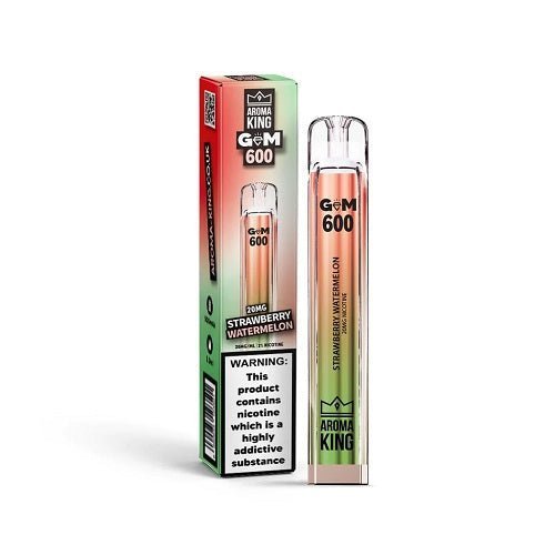Buy Bulk Aroma King Gem 600 Disposable Vape Pod Device 20MG - Box of 10 - Vape Wholesale Mcr