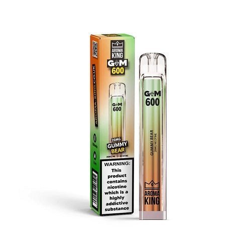 Buy Bulk Aroma King Gem 600 Disposable Vape Pod Device 20MG - Box of 10 - Vape Wholesale Mcr