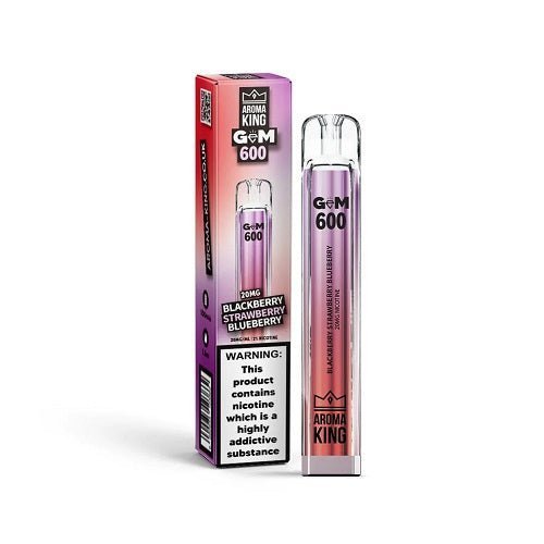 Buy Bulk Aroma King Gem 600 Disposable Vape Pod Device 20MG - Box of 10 - Vape Wholesale Mcr