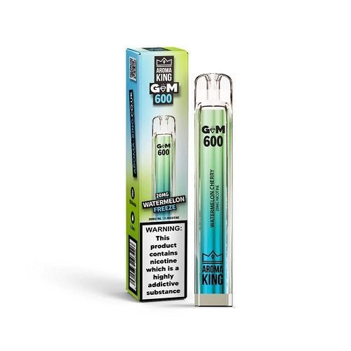 Buy Bulk Aroma King Gem 600 Disposable Vape Pod Device 20MG - Box of 10 - Vape Wholesale Mcr