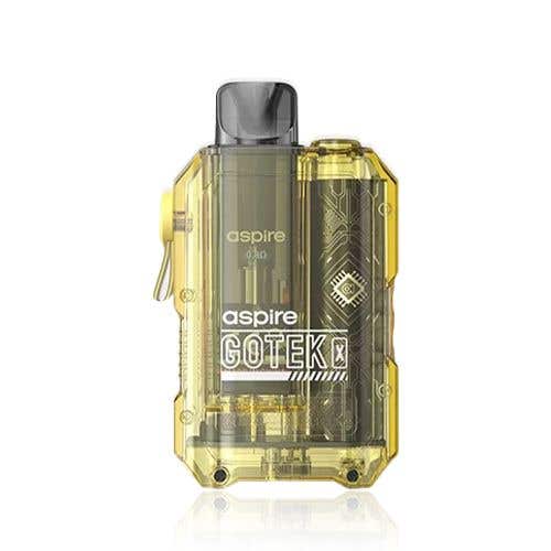 Aspire - Gotek X Pod Vape Kit-Translucent Yellow-vapeukwholesale