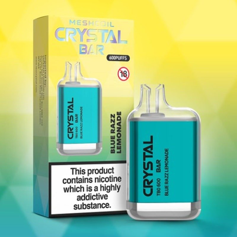 Bloody Mary TBO Crystal Bar 600 Disposable Vape Box of 10 - Blue Razz Lemonade -Vapeuksupplier