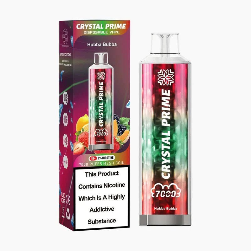 Buy Bulk Crystal Prime 7000 Puffs Disposable Vape Device Box of 10 - Vape Wholesale Mcr