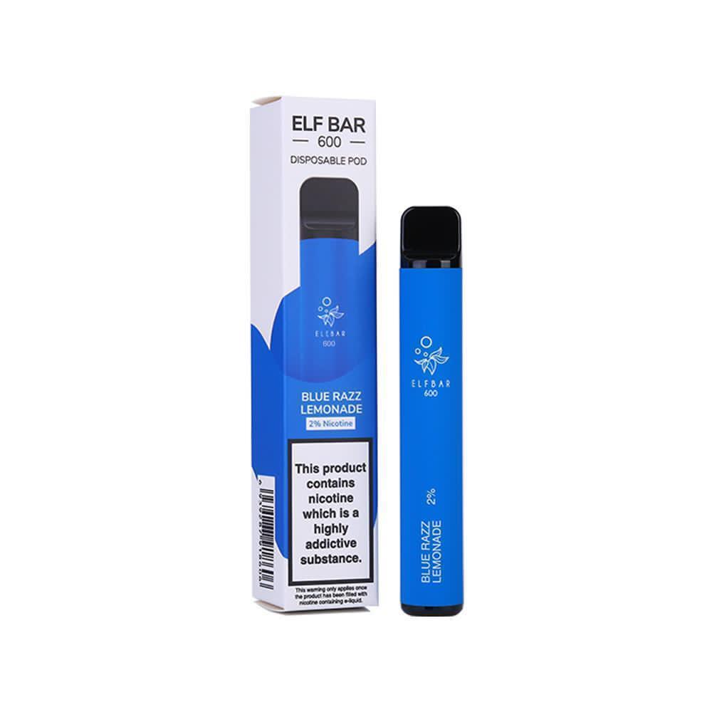 Elf Bar 600 Puff Disposable Vape Pod Device Box of 10 - Vape Wholesale Mcr