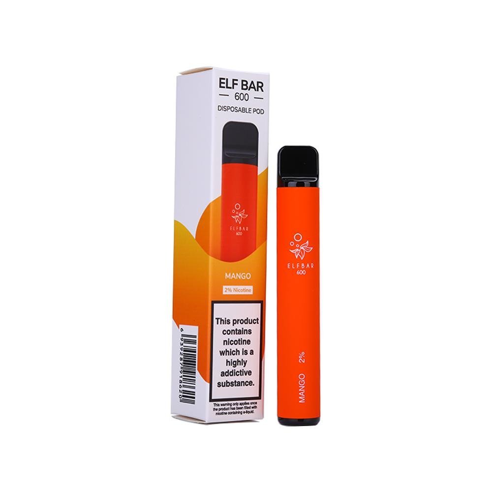 Buy Bulk Elf Bar 600 Puff Disposable Vape Pod Device Box of 10 - Vape Wholesale Mcr