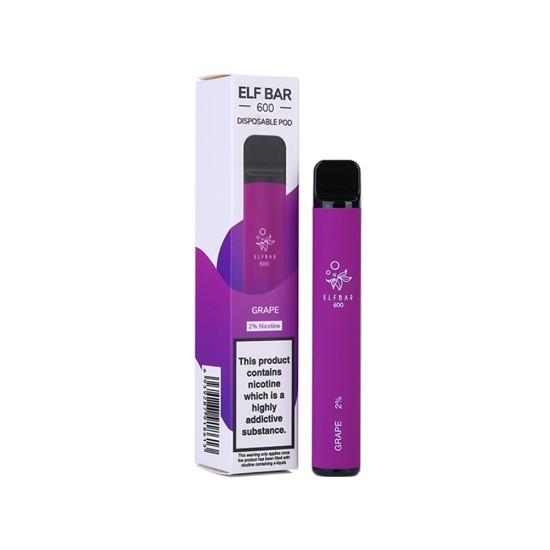 Buy Bulk Elf Bar 600 Puff Disposable Vape Pod Device Box of 10 - Vape Wholesale Mcr