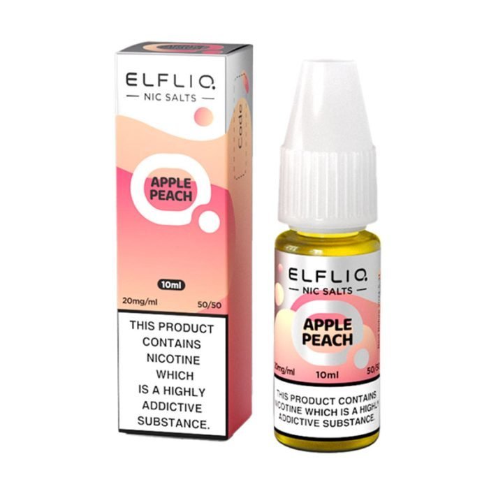 Elf Bar Elfliq Nic Salt - Box of 10-Apple Peach-vapeukwholesale
