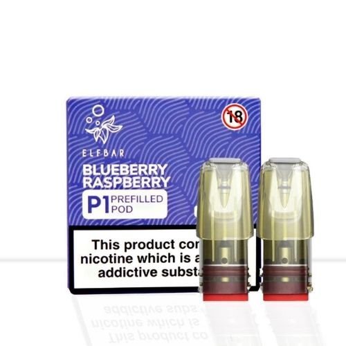 Elf Bar Mate P1 Pods - Box of 10 - Blueberry Raspberry -Vapeuksupplier
