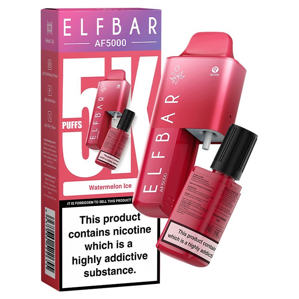 Elfbar AF5000 Puffs Disposable Vape Device - Box of 10 - Vape Wholesale Mcr