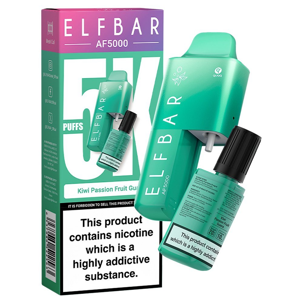 Elfbar AF5000 Puffs Disposable Vape Device - Box of 10 - Vape Wholesale Mcr