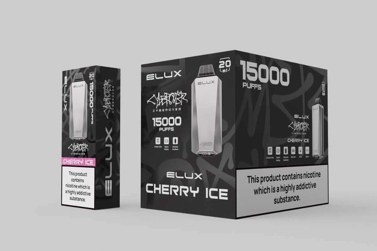 Elux Cyberover 15000 Puffs Disposable Vape Device Box of 10 - Vape Wholesale Mcr