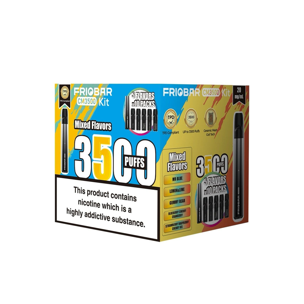 Buy Bulk Freemax Friobar 3500 Puffs Pod Sytem Kit - Vape Wholesale Mcr