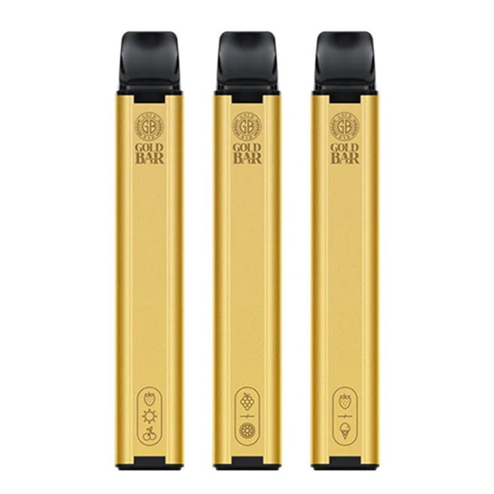 Gold Bar 600 Disposable Vape Puff Pod Box of 10 - Vape Wholesale Mcr