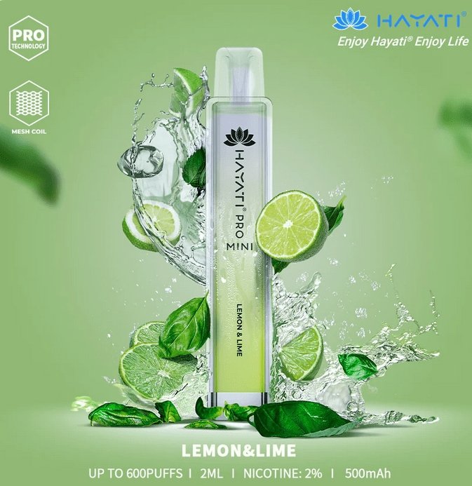 Buy Bulk Hayati Crystal Mini Pro 600 Disposable Vape Pod Box of 10 - Vape Wholesale Mcr
