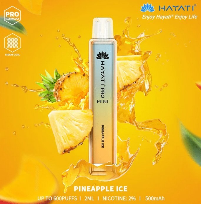 Buy Bulk Hayati Crystal Mini Pro 600 Disposable Vape Pod Box of 10 - Vape Wholesale Mcr