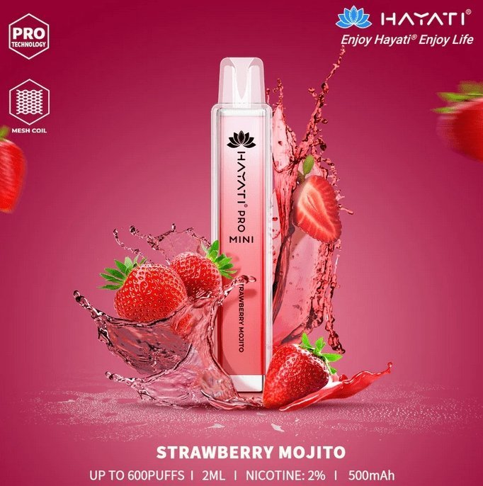 Buy Bulk Hayati Crystal Mini Pro 600 Disposable Vape Pod Box of 10 - Vape Wholesale Mcr