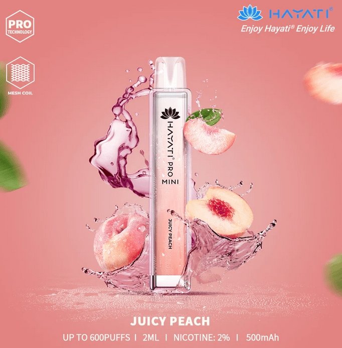 Buy Bulk Hayati Crystal Mini Pro 600 Disposable Vape Pod Box of 10 - Vape Wholesale Mcr