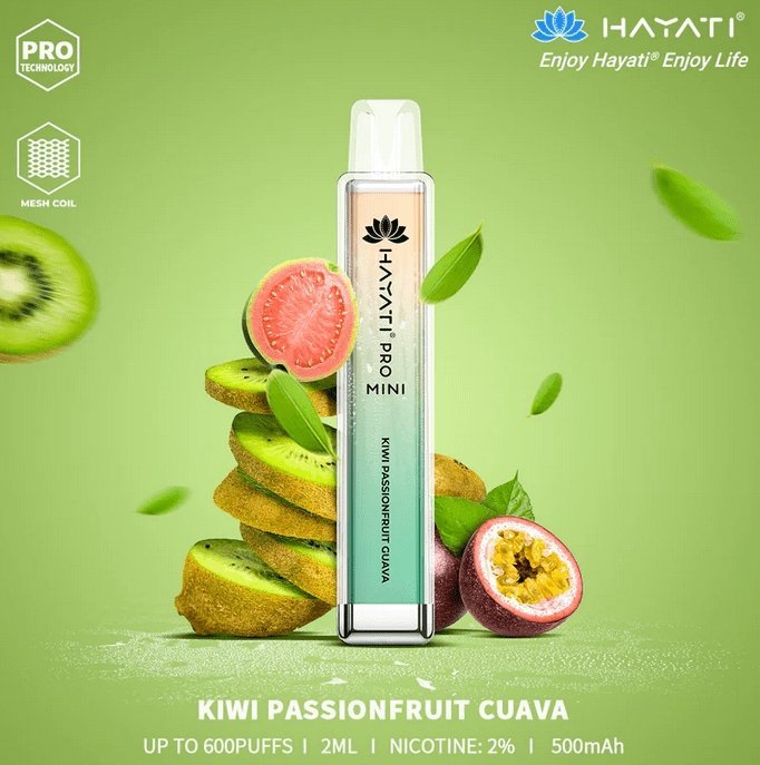 Hayati Crystal Mini Pro 600 Disposable Vape Pod Box of 10 - Vape Wholesale Mcr