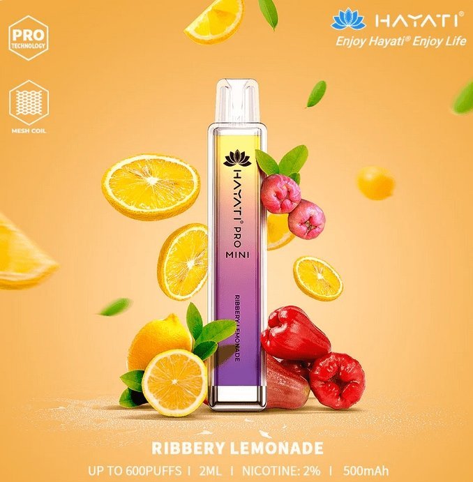 Buy Bulk Hayati Crystal Mini Pro 600 Disposable Vape Pod Box of 10 - Vape Wholesale Mcr
