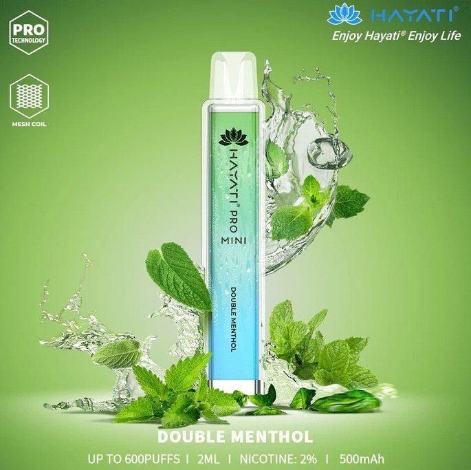 Buy Bulk Hayati Crystal Mini Pro 600 Disposable Vape Pod Box of 10 - Vape Wholesale Mcr