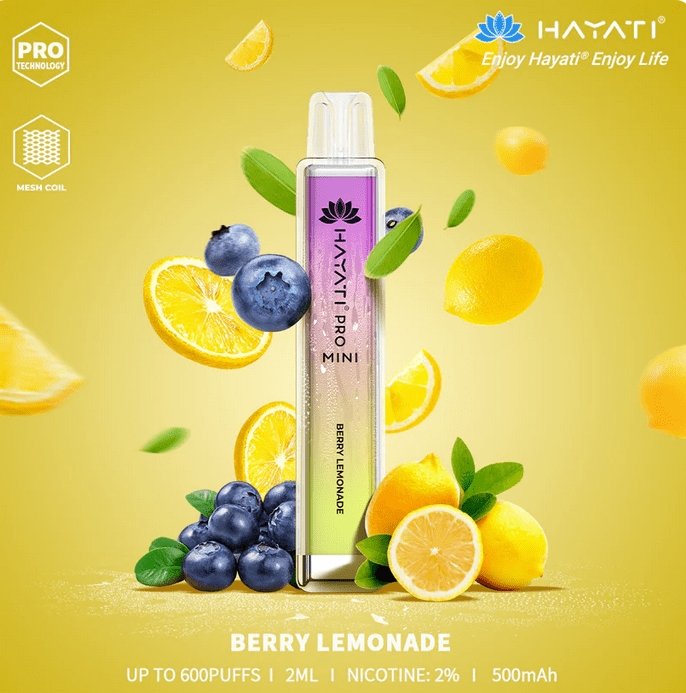 Buy Bulk Hayati Crystal Mini Pro 600 Disposable Vape Pod Box of 10 - Vape Wholesale Mcr