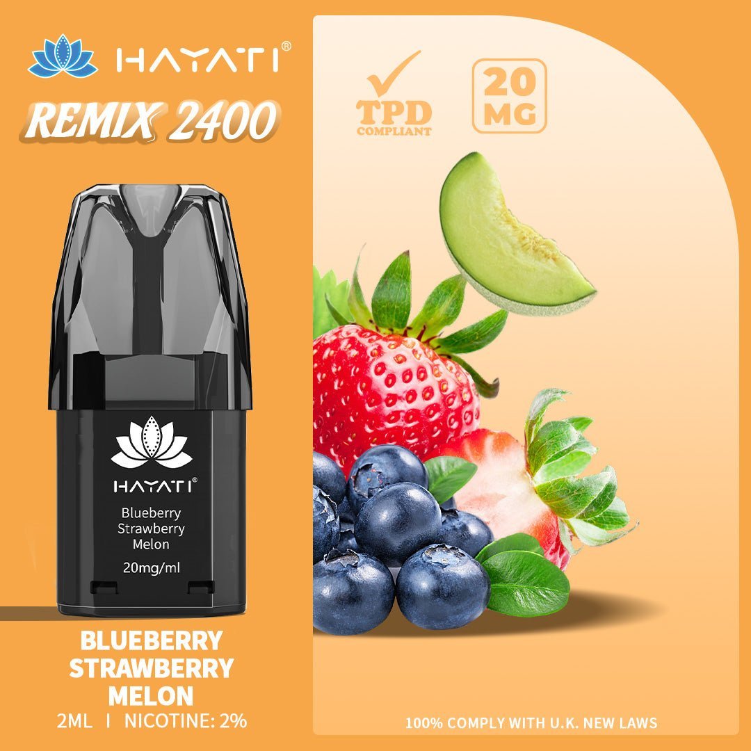 Hayati Remix 2400 Puffs Replacement Pods - Vape Wholesale Mcr